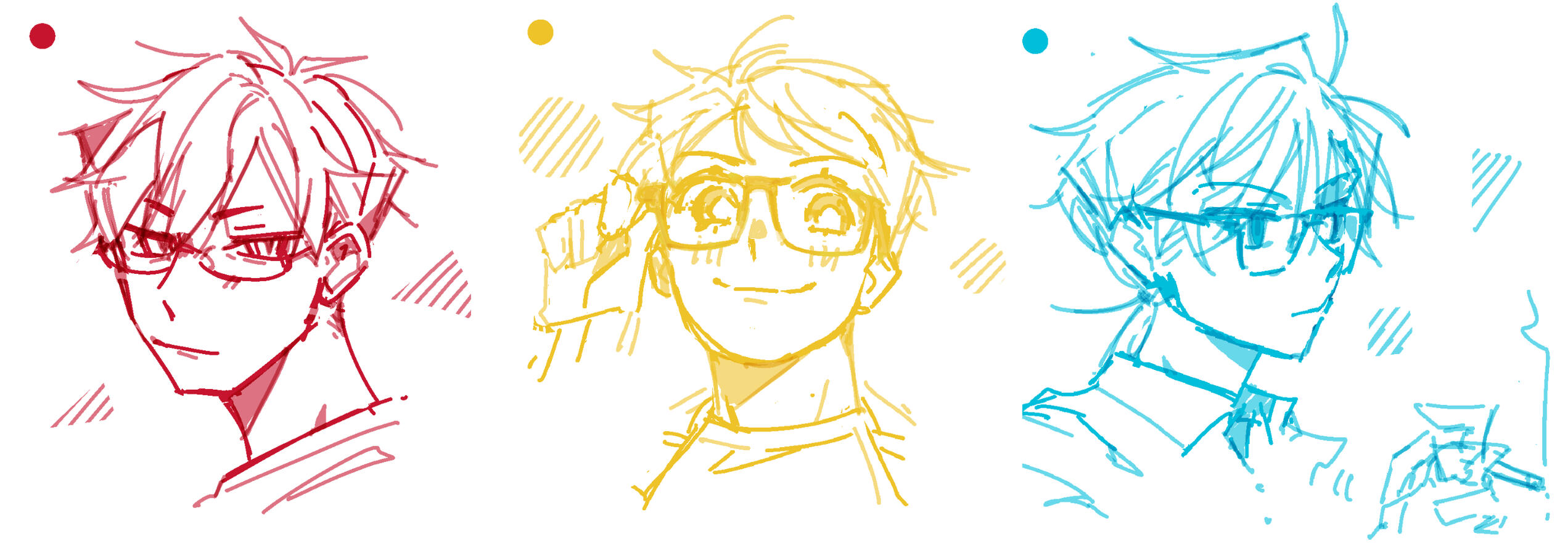 Sketsa Gokil warna warni/ Shoulder Up 50 IDR/15 USD